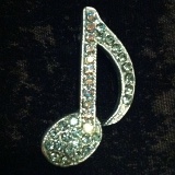 Blue Crystal Music Note