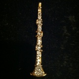 Gold Plated Crystal Clarinet