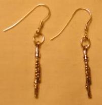 flute earrings