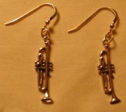 trumpet earrings