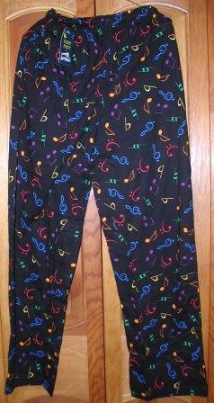 Colored Music Pajamas, PJs