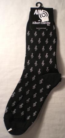 Black Socks with White Notes
